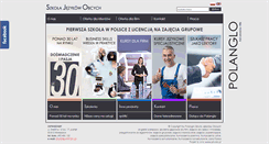 Desktop Screenshot of polanglo.edu.pl